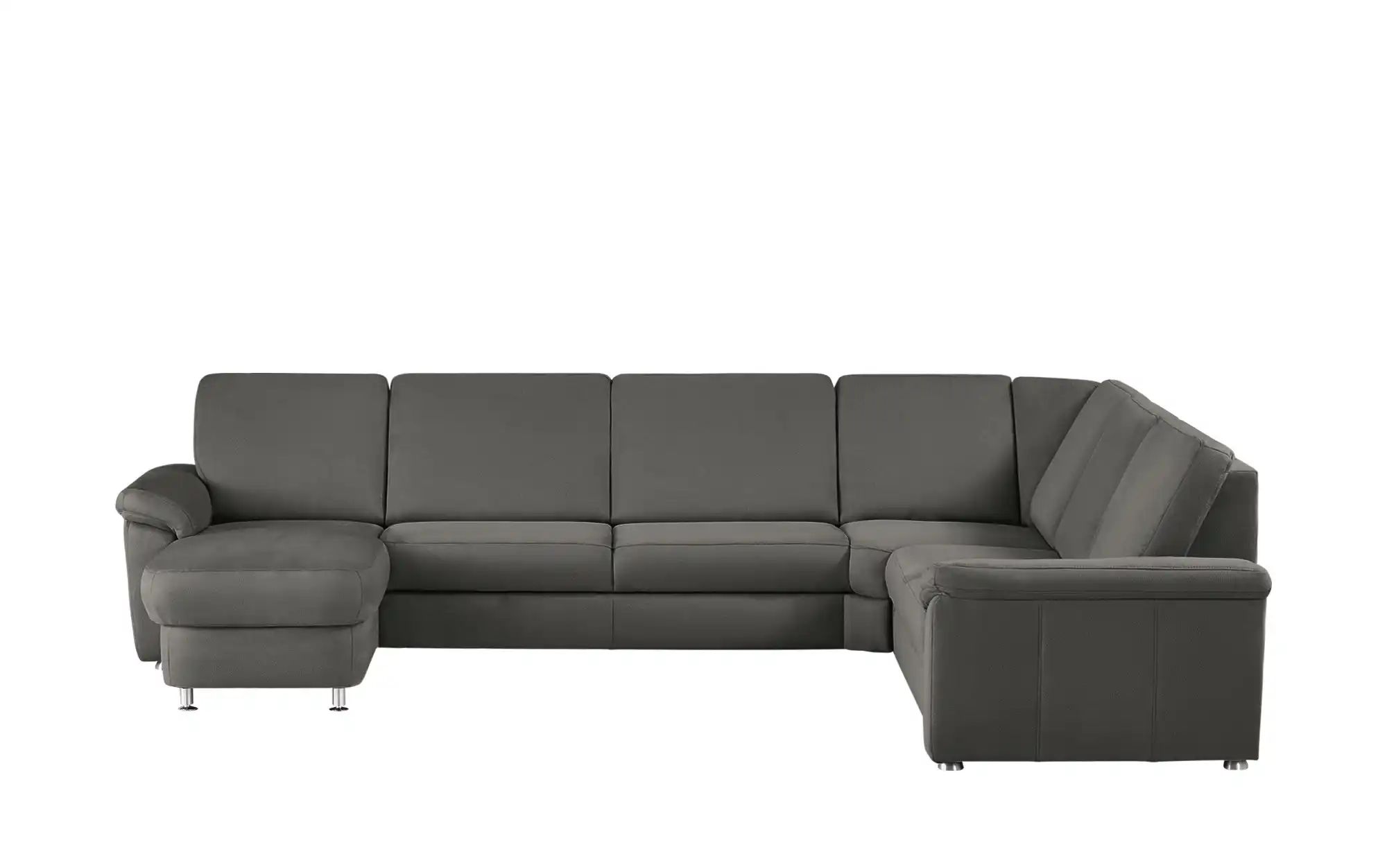 meinSofa Wohnlandschaft Mikrofaser Rita ¦ grau ¦ Maße (cm): B: 330 H: 91 T: günstig online kaufen