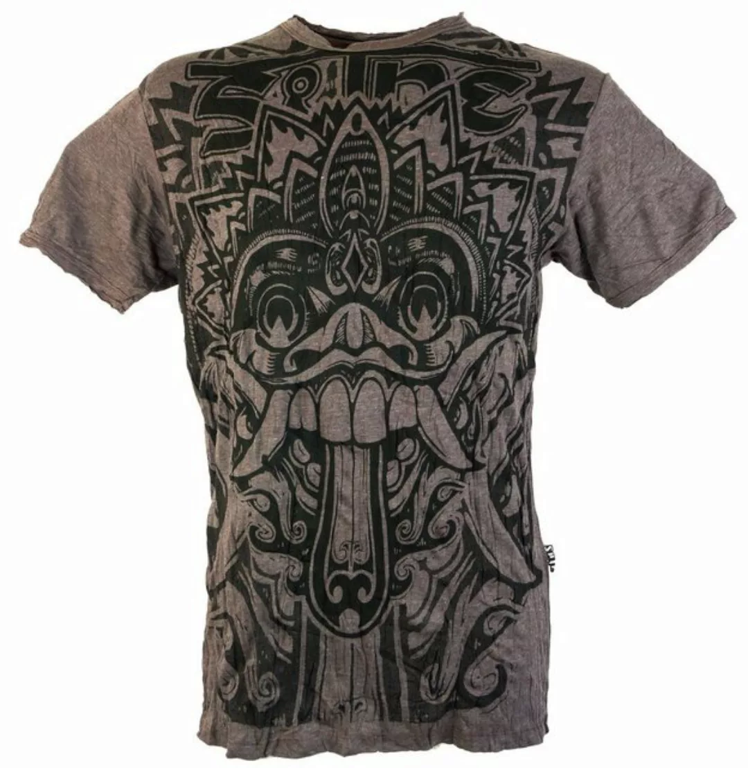 Guru-Shop T-Shirt Sure Herren T-Shirt Dragon - coffee Goa Style, Festival, günstig online kaufen
