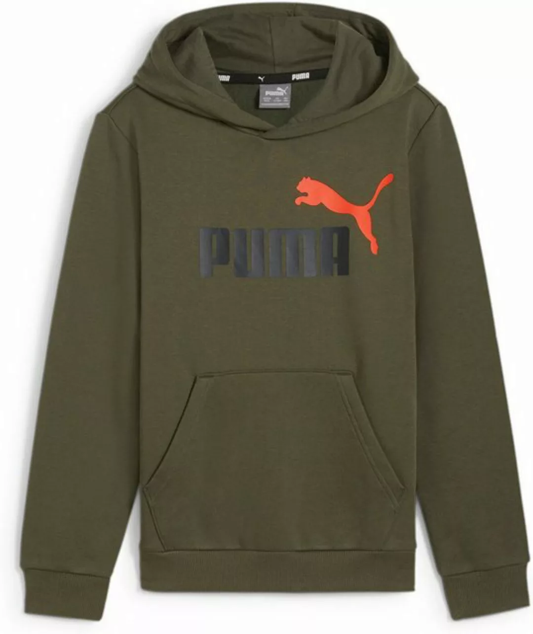 PUMA Sweatshirt ESS+ 2 Col Big Logo Hoodie FL B DARK OLIVE günstig online kaufen