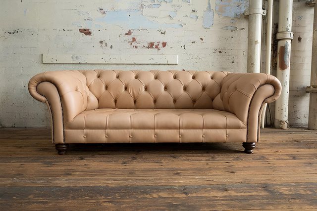 JVmoebel Chesterfield-Sofa 3 Sitzer Chesterfield Polster Sofas Design Luxus günstig online kaufen