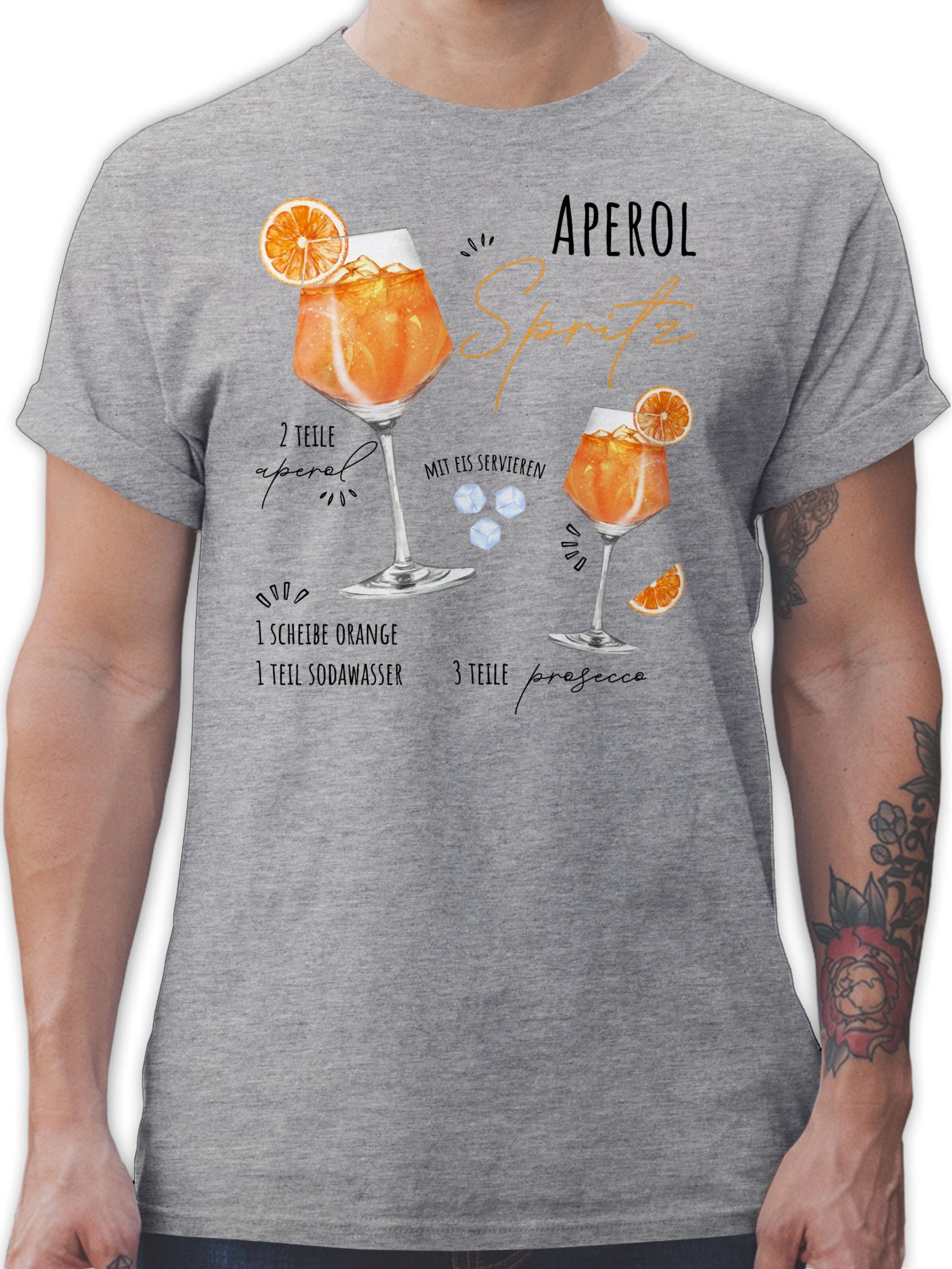 Shirtracer T-Shirt Aperol Spritz Rezept I günstig online kaufen