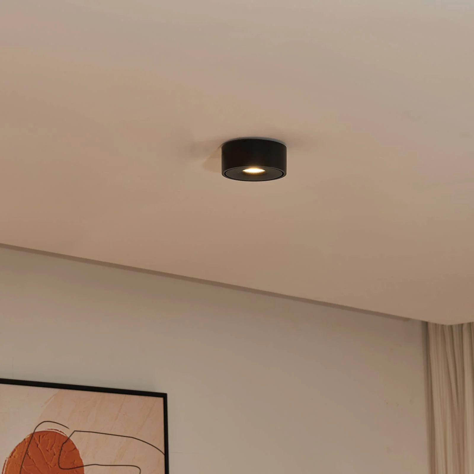 Arcchio Rotari LED-Deckenlampe, schwarz günstig online kaufen