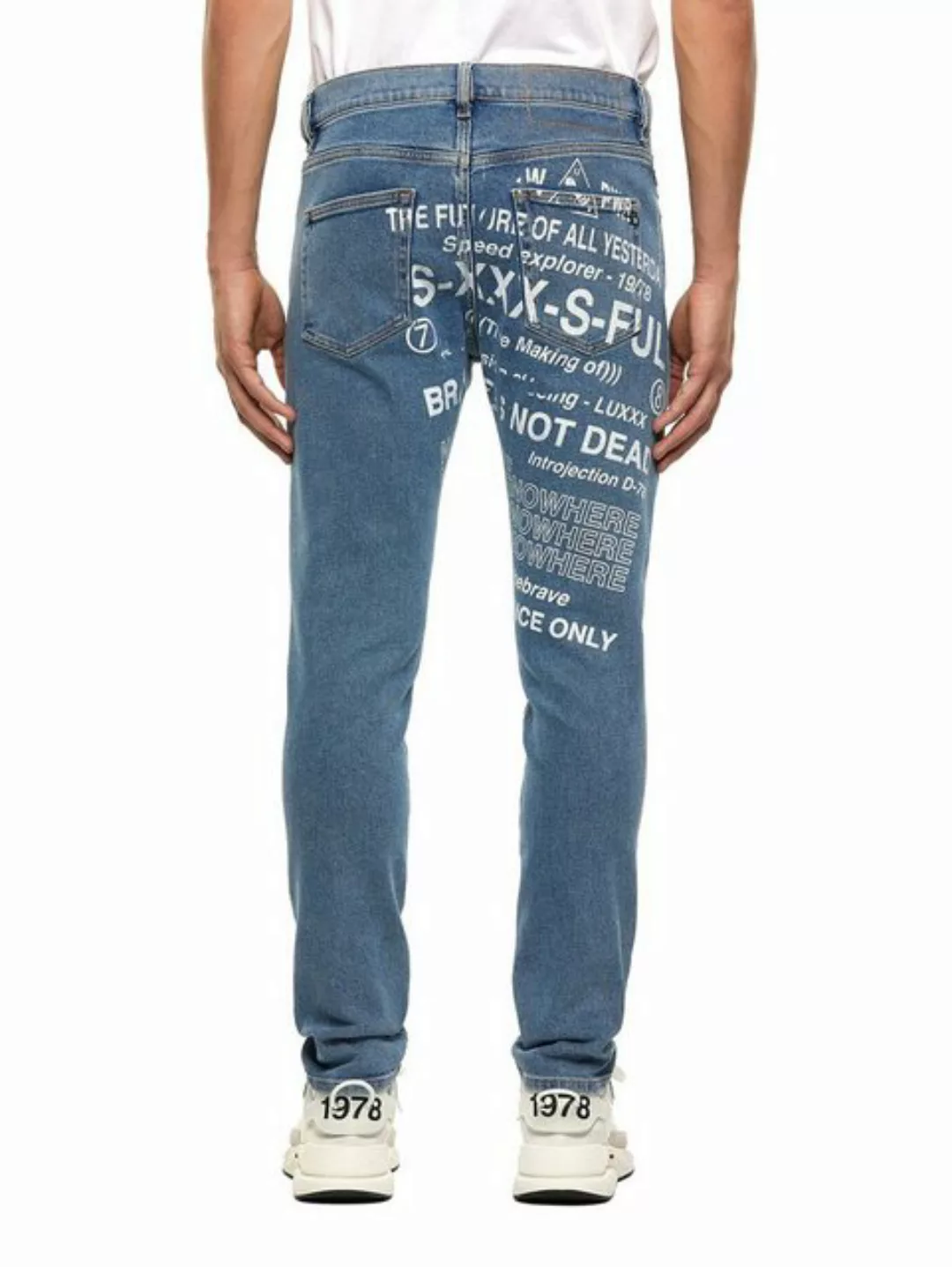 Diesel Slim-fit-Jeans Einzigartiges Print Design - D-Strukt 009DX günstig online kaufen