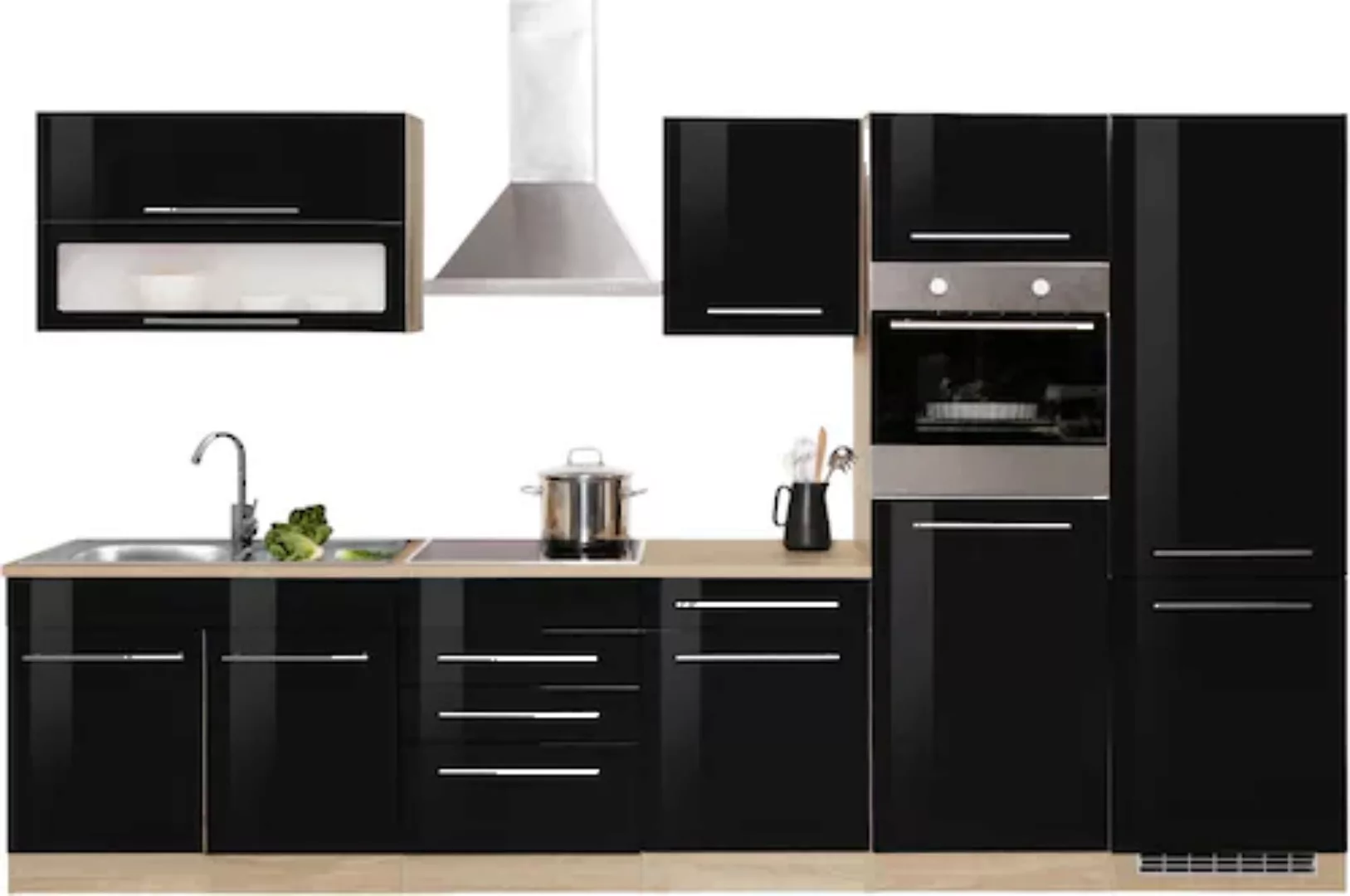KOCHSTATION Küchenzeile »KS-Eton«, ohne E-Geräte, Breite 330 cm günstig online kaufen