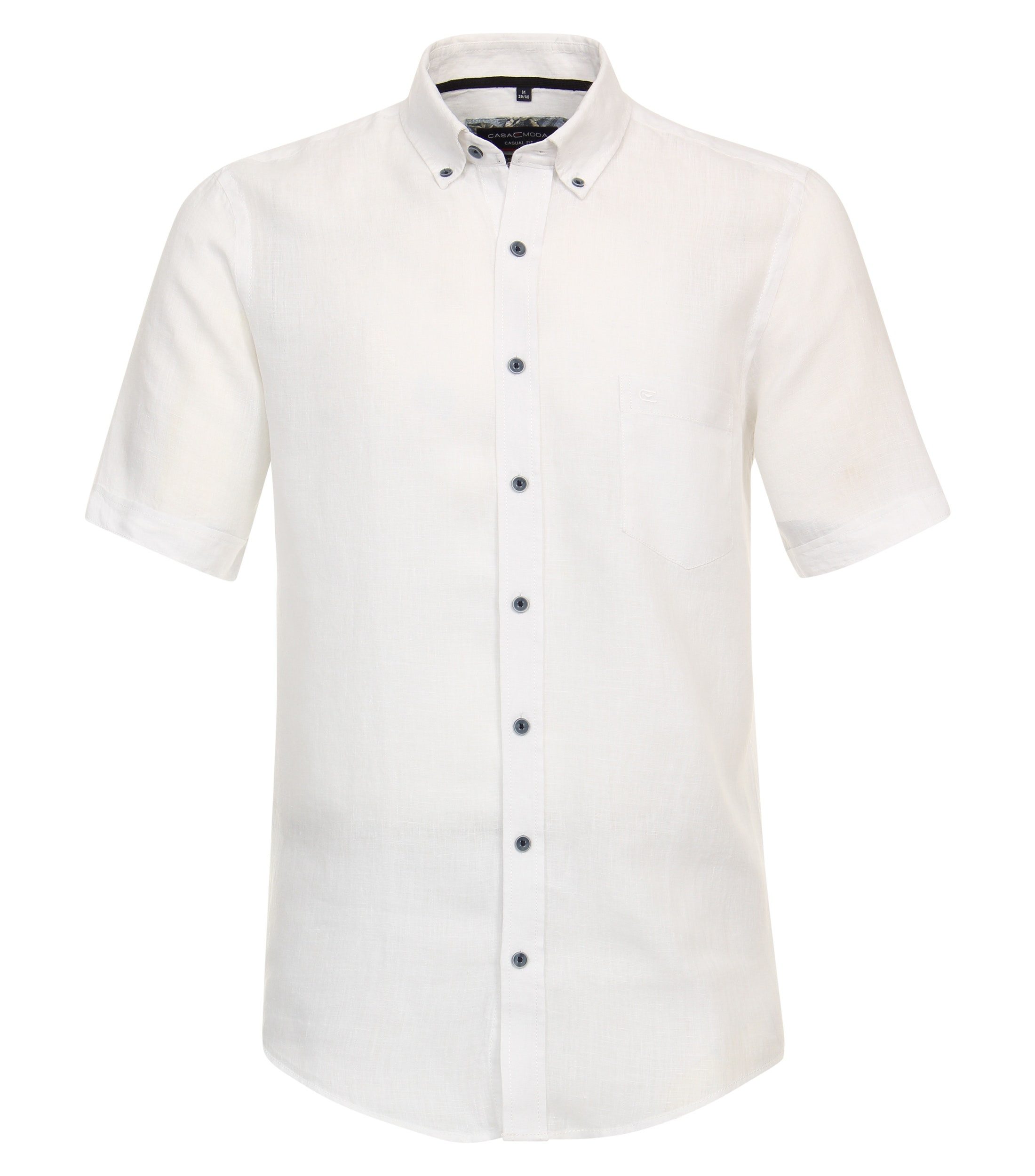 CASA MODA Freizeithemd aus Leinenmischung, Short Style günstig online kaufen