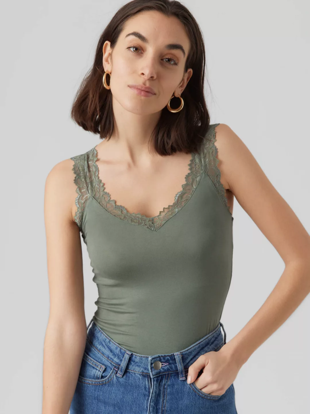 Vero Moda Spitzentop "VMROSA SL TOP JRS NOOS" günstig online kaufen