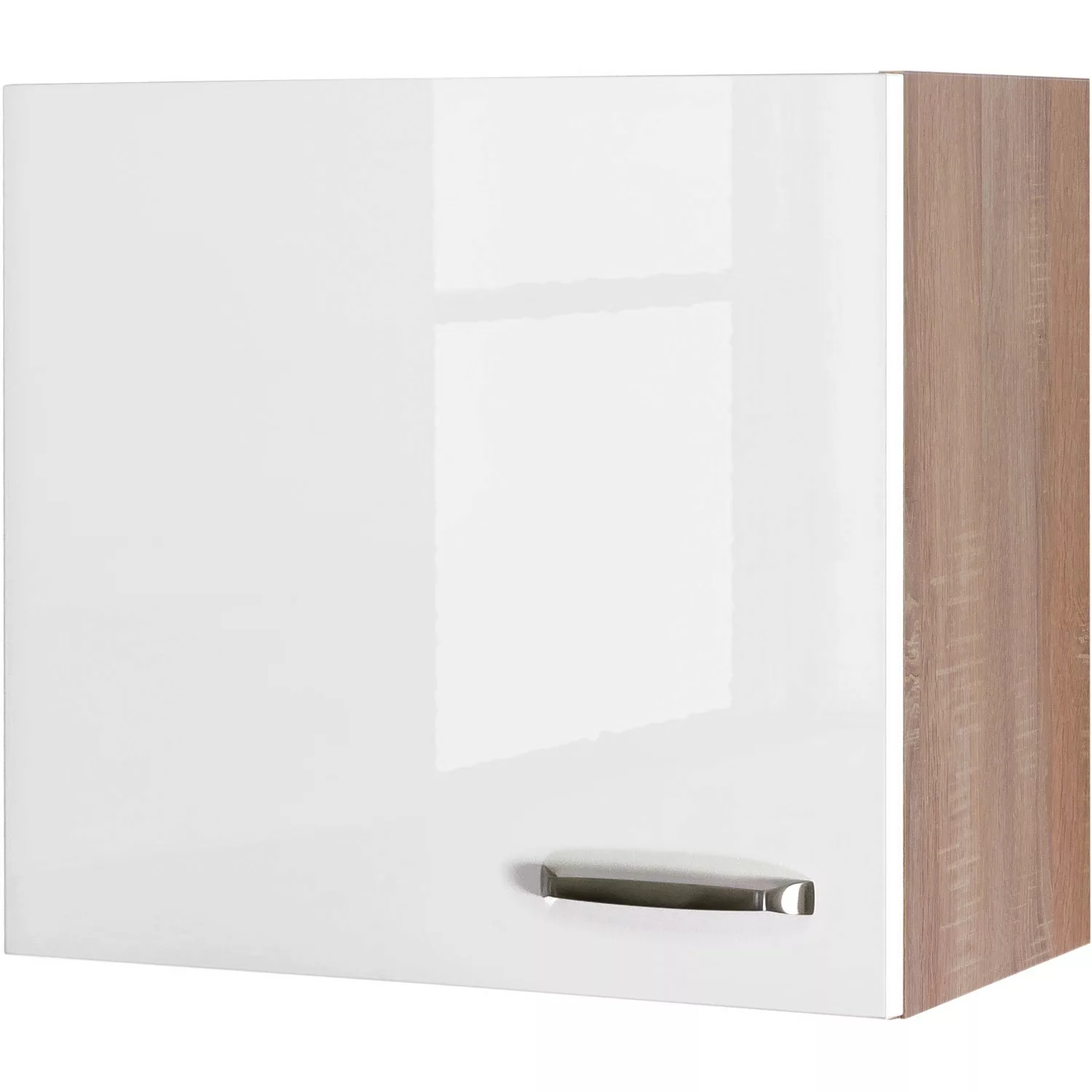Flex-Well Exclusiv Oberschrank Valero 60 cm x 55 cm Hochglanz Weiß-Sonoma E günstig online kaufen
