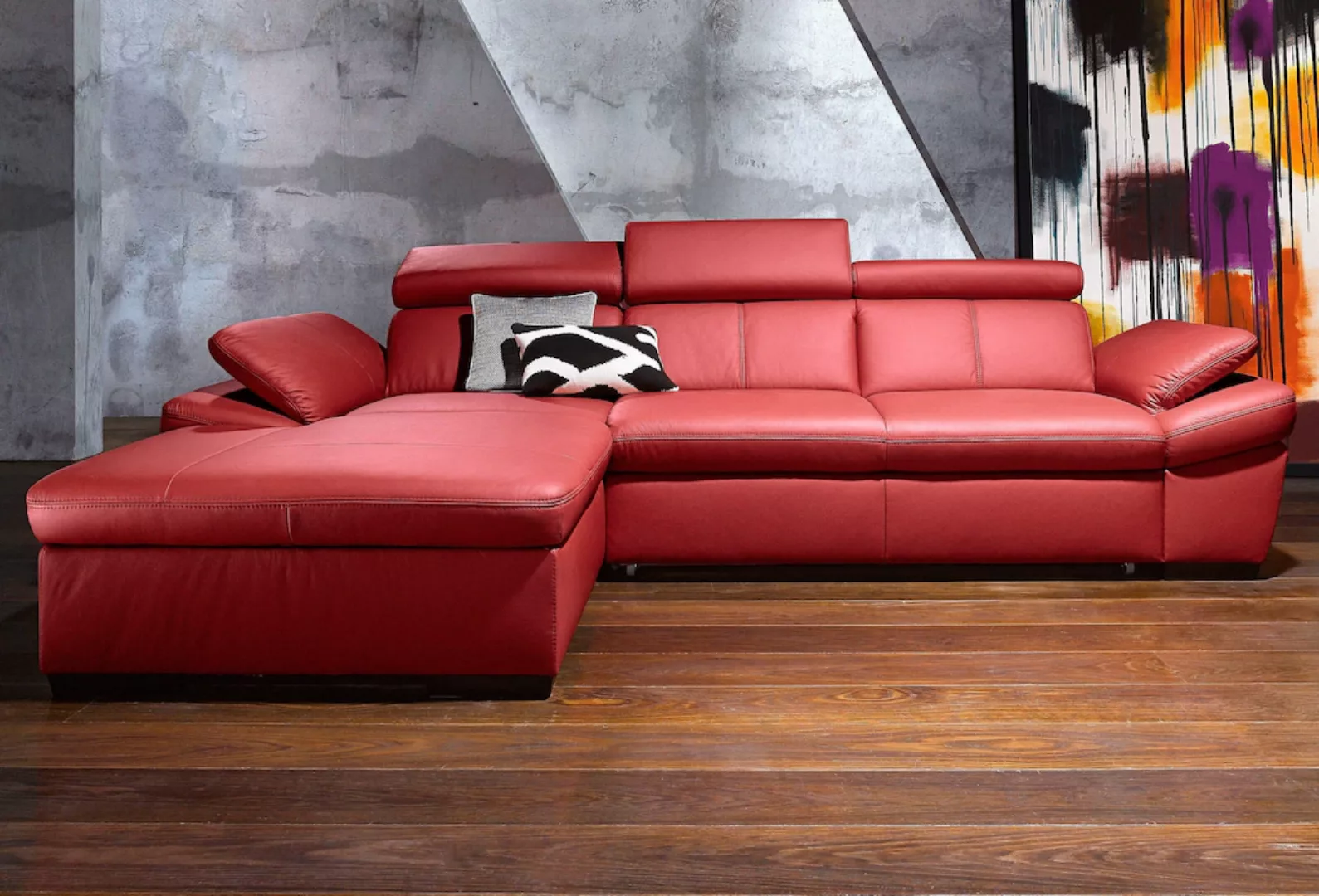 exxpo - sofa fashion Ecksofa »Salerno, klassisch modernes Funktionssofa, ho günstig online kaufen