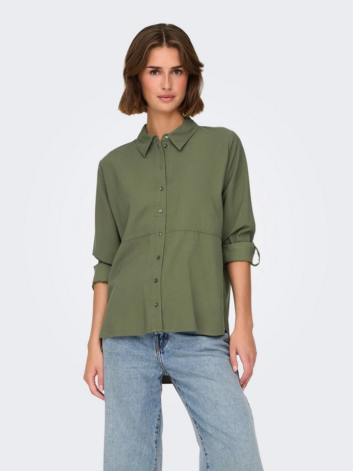 JACQUELINE de YONG Blusenshirt Bluse Hemdkragen Voluminöse Ärmel Bündchen 8 günstig online kaufen