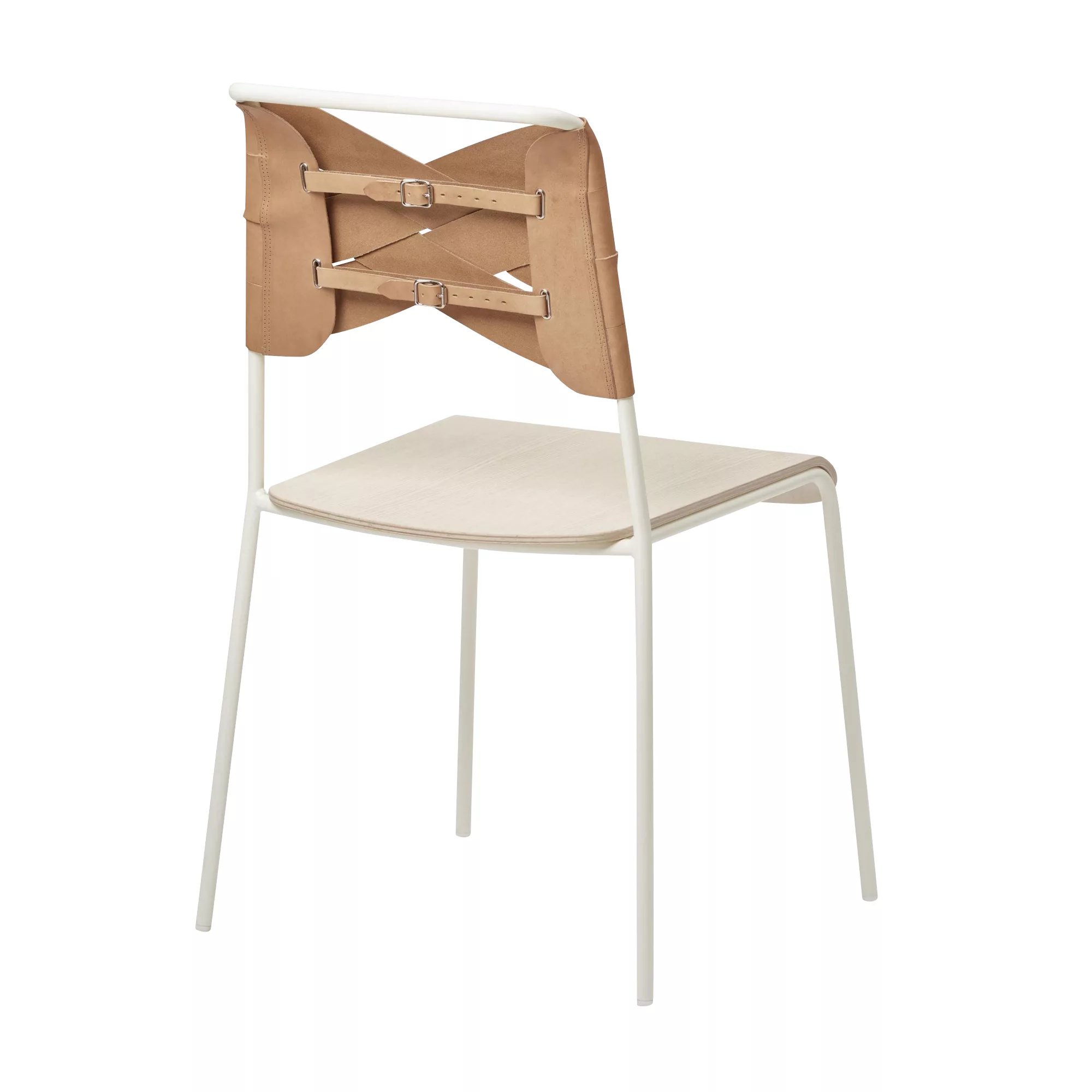 DesignHouseStockholm - Torso Stuhl - Rückenlehne Leder natur/Sitzfläche Eic günstig online kaufen