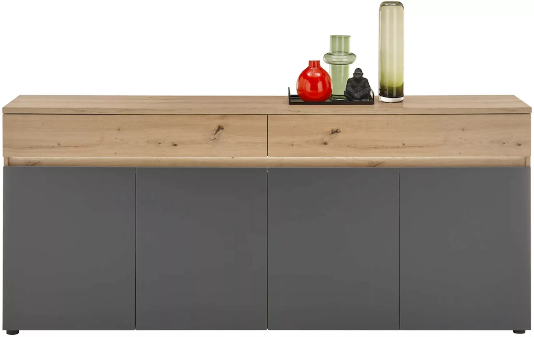 HBZ Sideboard "Lille", (1 St.), mit LED-Beleuchtung, Wohnzimmerschrank in E günstig online kaufen