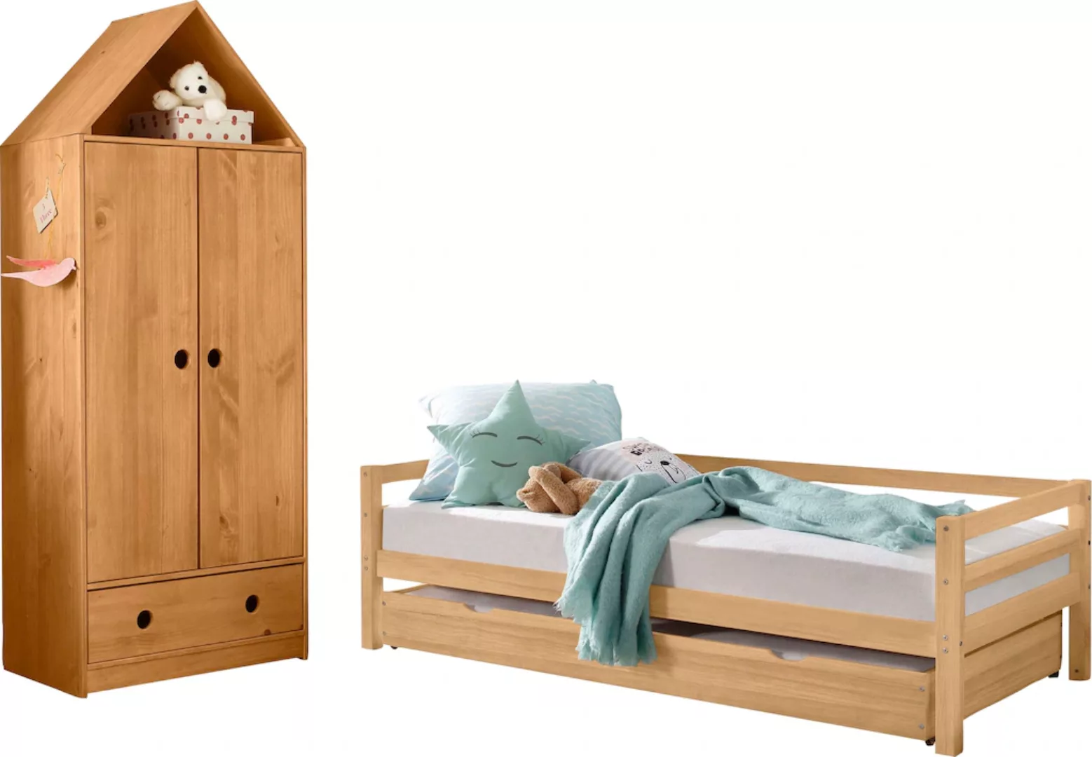 Lüttenhütt Jugendzimmer-Set "Alpi", (Spar-Set, 2 tlg.), Daybed mit 2. Liege günstig online kaufen