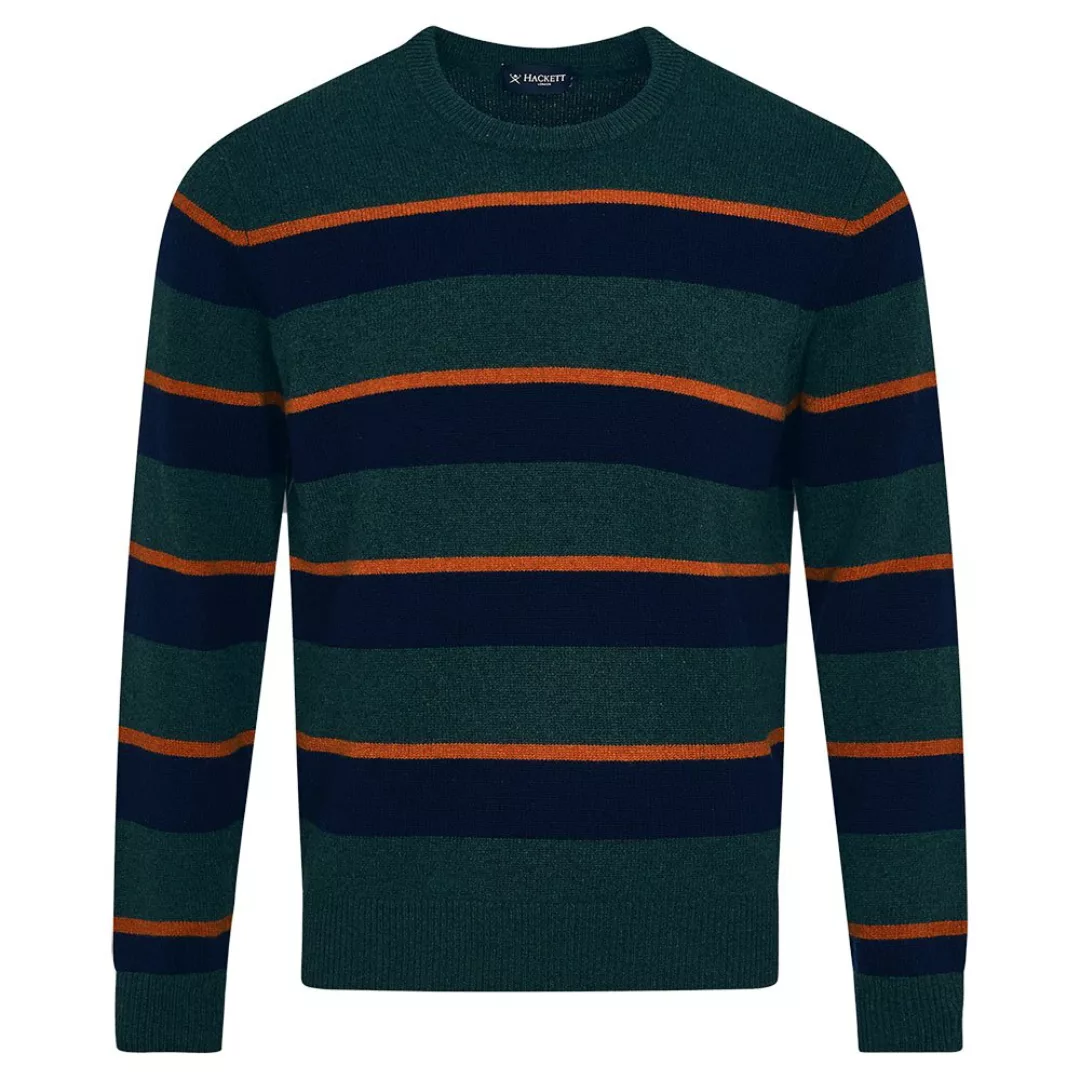 Hackett Lw Stripe Rundhalsausschnitt Sweater S Navy / Green günstig online kaufen