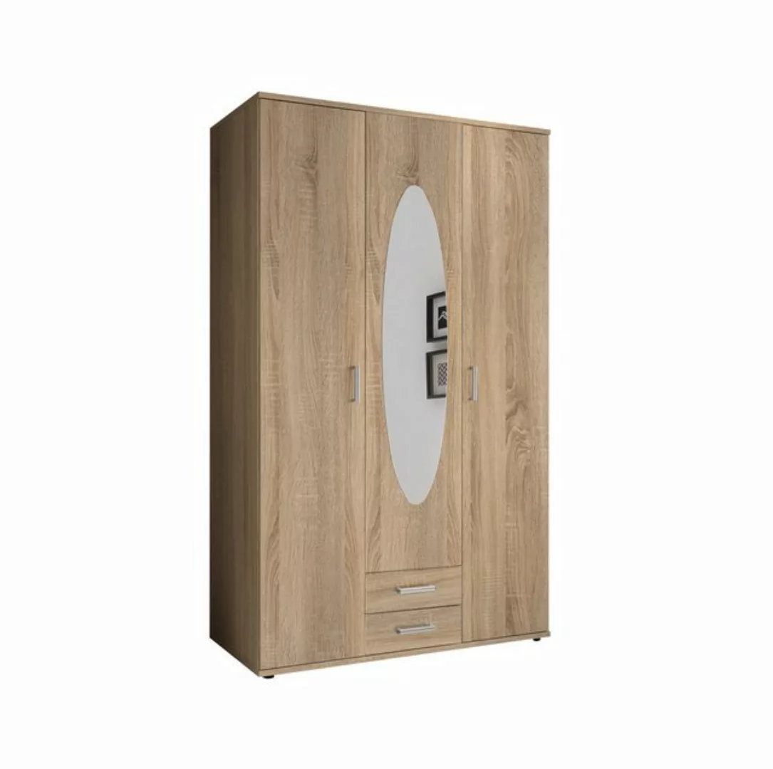 PREISBRECHER Kleiderschrank Paul 120 x 195 x 55 cm (B/H/T) günstig online kaufen