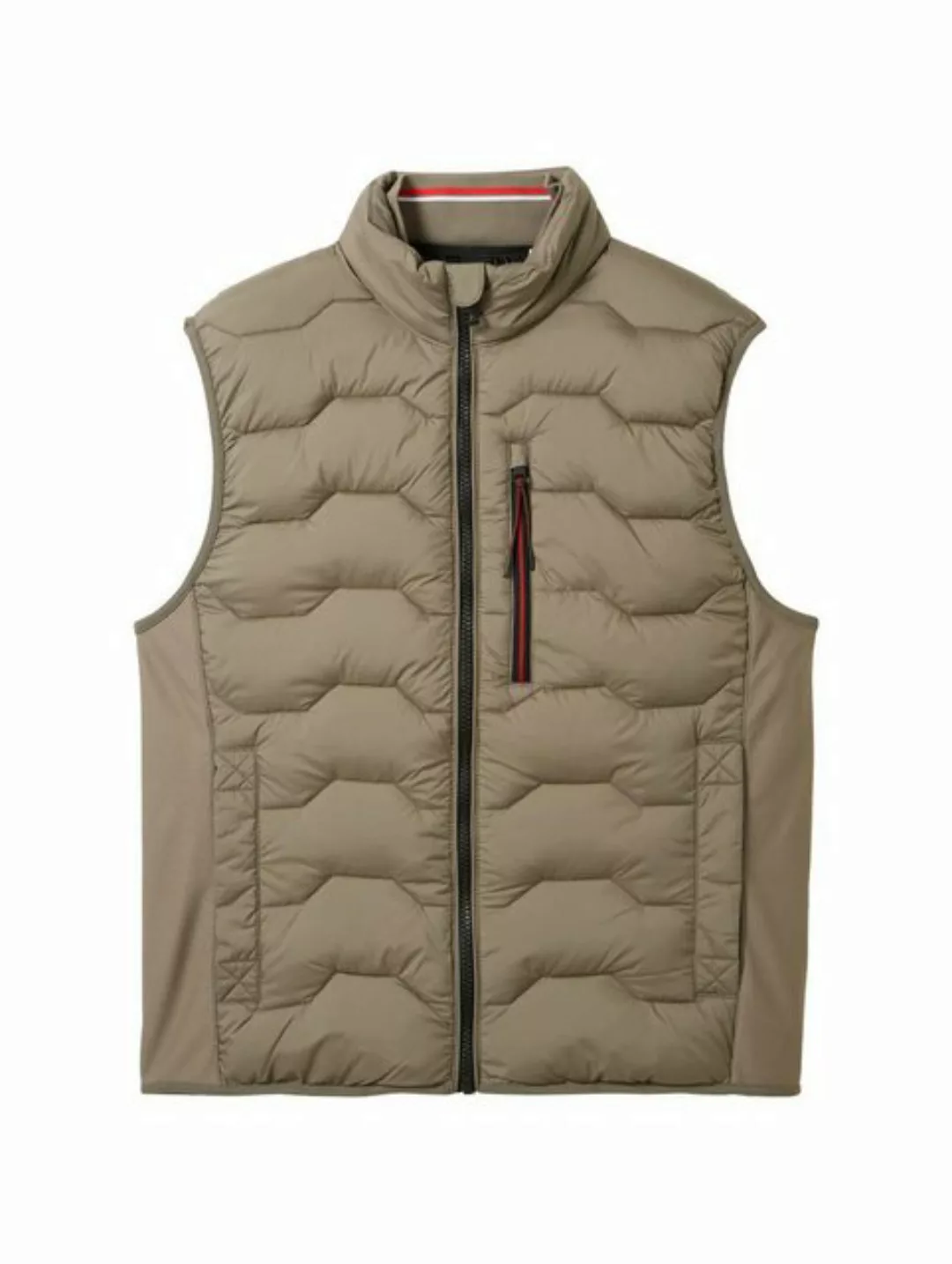 TOM TAILOR Outdoorjacke hybrid vest, smokey olive green günstig online kaufen