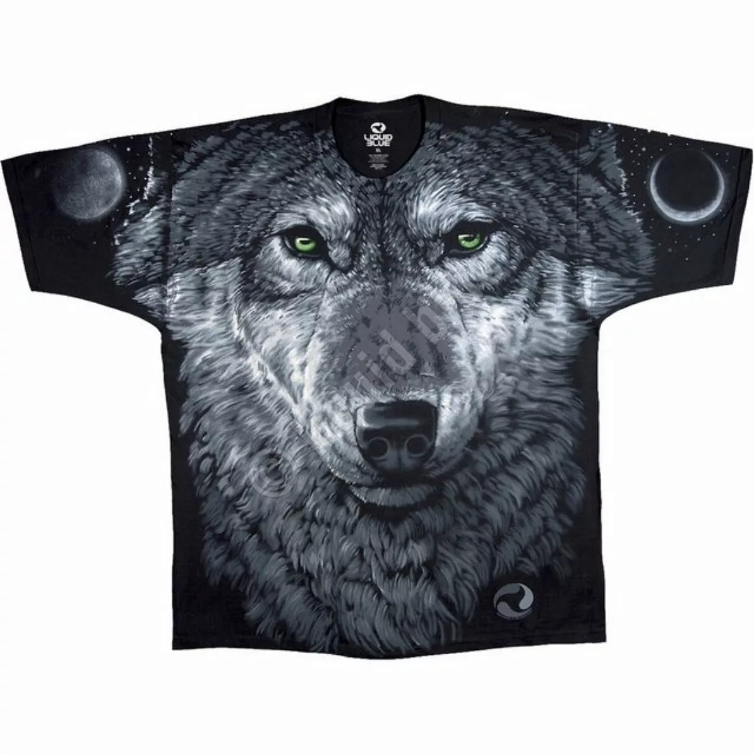 Liquid Blue T-Shirt Arctic Wolf Rundumdruck günstig online kaufen