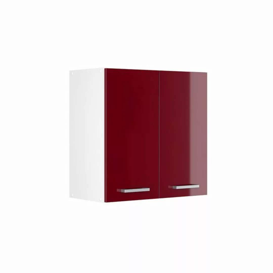 Vicco Hängeschrank Küchenhängeschrank 60 cm R-Line Weiß Bordeaux Hochglanz günstig online kaufen