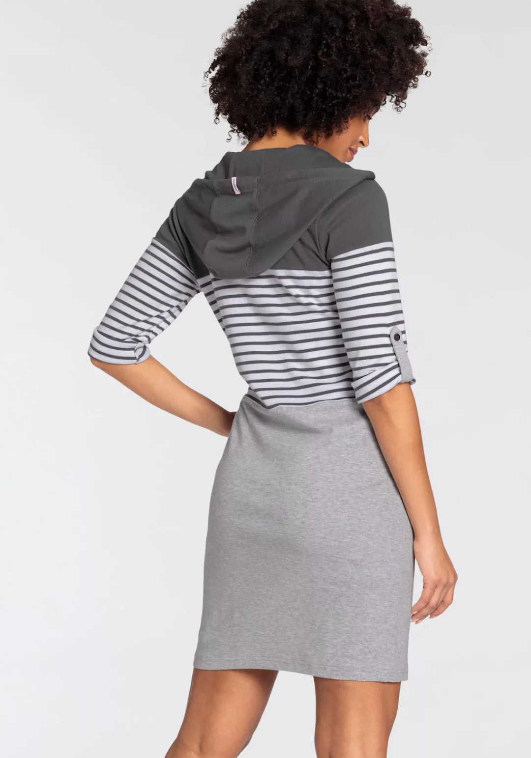 KangaROOS Jerseykleid in Colorblocking Design mit Kapuze - NEUE-KOLLEKTION günstig online kaufen