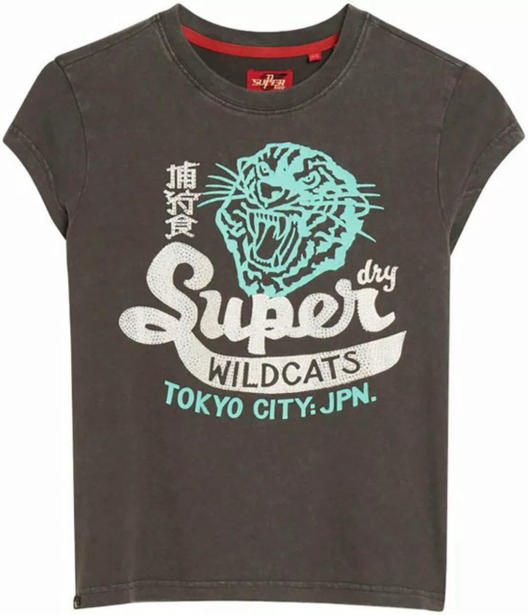 Superdry Kurzarmshirt EMBELLISHED POSTER CAP SLV TEE günstig online kaufen