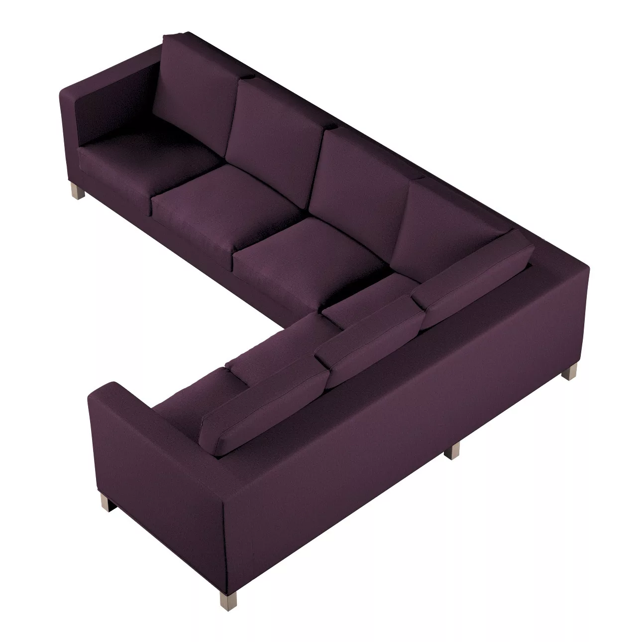 Bezug für Karlanda Sofa Ecke links, pflaume, 36cm x 30cm x 50cm, Living (16 günstig online kaufen