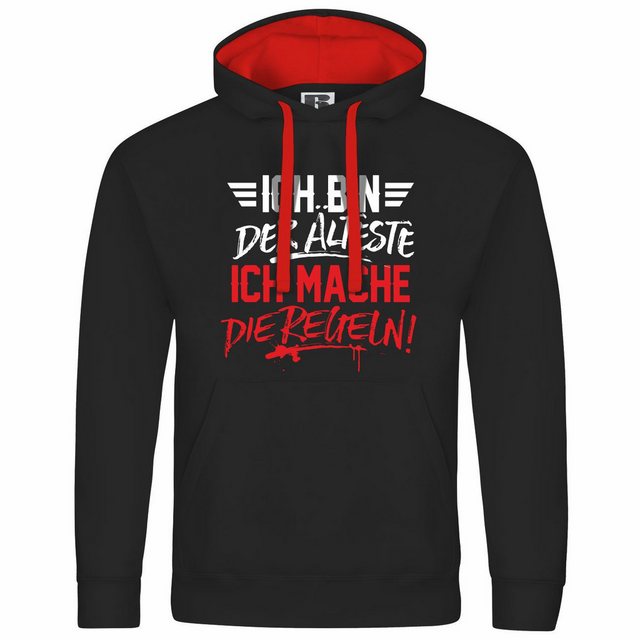 deinshirt Kapuzenpullover Herren Kapuzenpullover Ich bin der Älteste ich ma günstig online kaufen