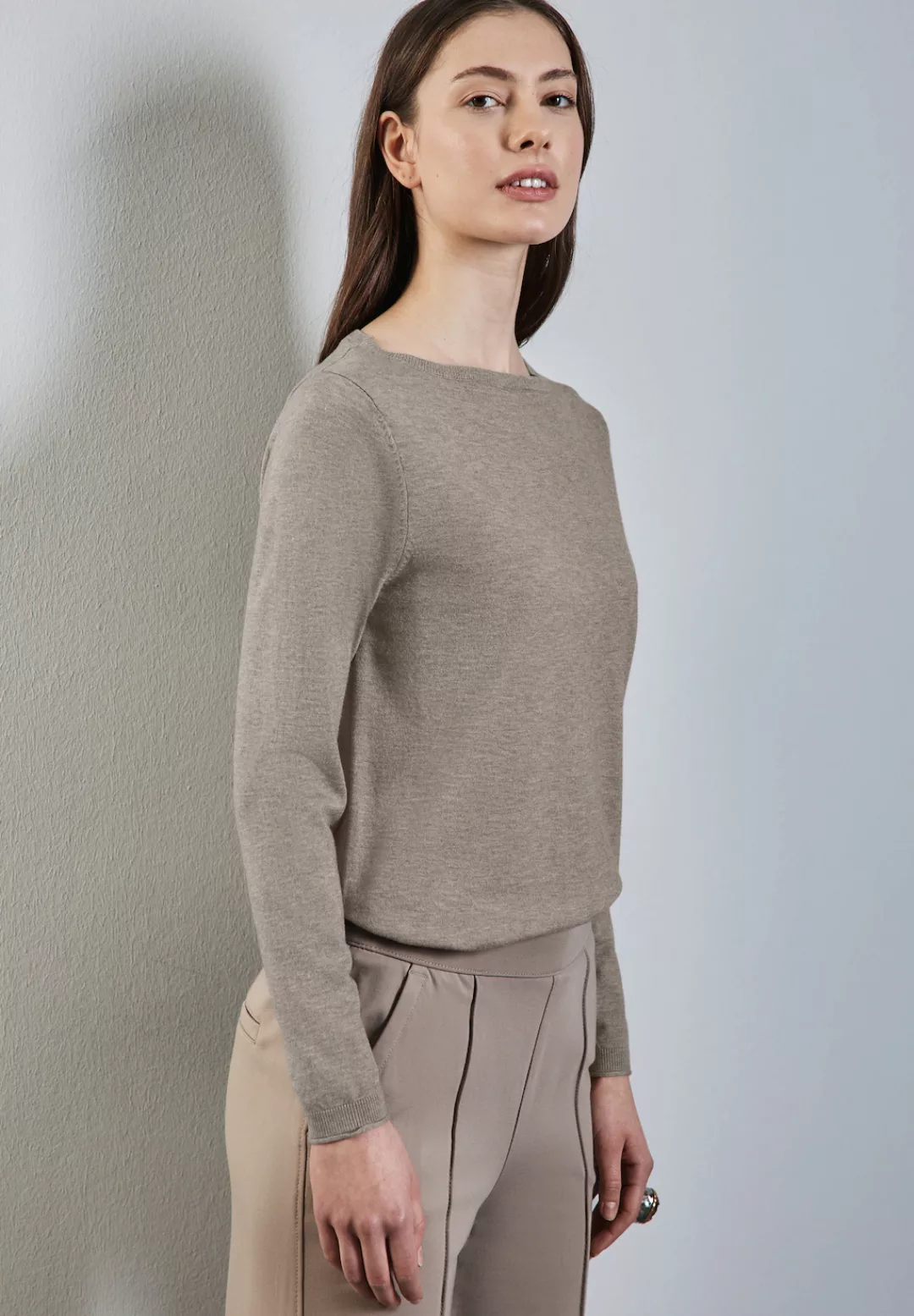 STREET ONE Strickpullover, mit U-Boot Ausschnitt günstig online kaufen