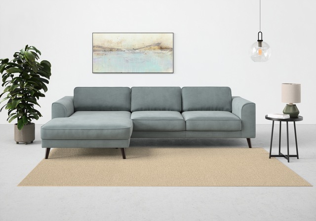 TRENDMANUFAKTUR Ecksofa "Lumber Jack, elegantes Designsofa, zeitlos modern, günstig online kaufen