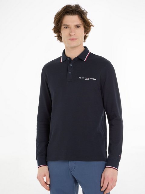 Tommy Hilfiger Langarm-Poloshirt TIPPED PLACE L/S SLIM POLO günstig online kaufen