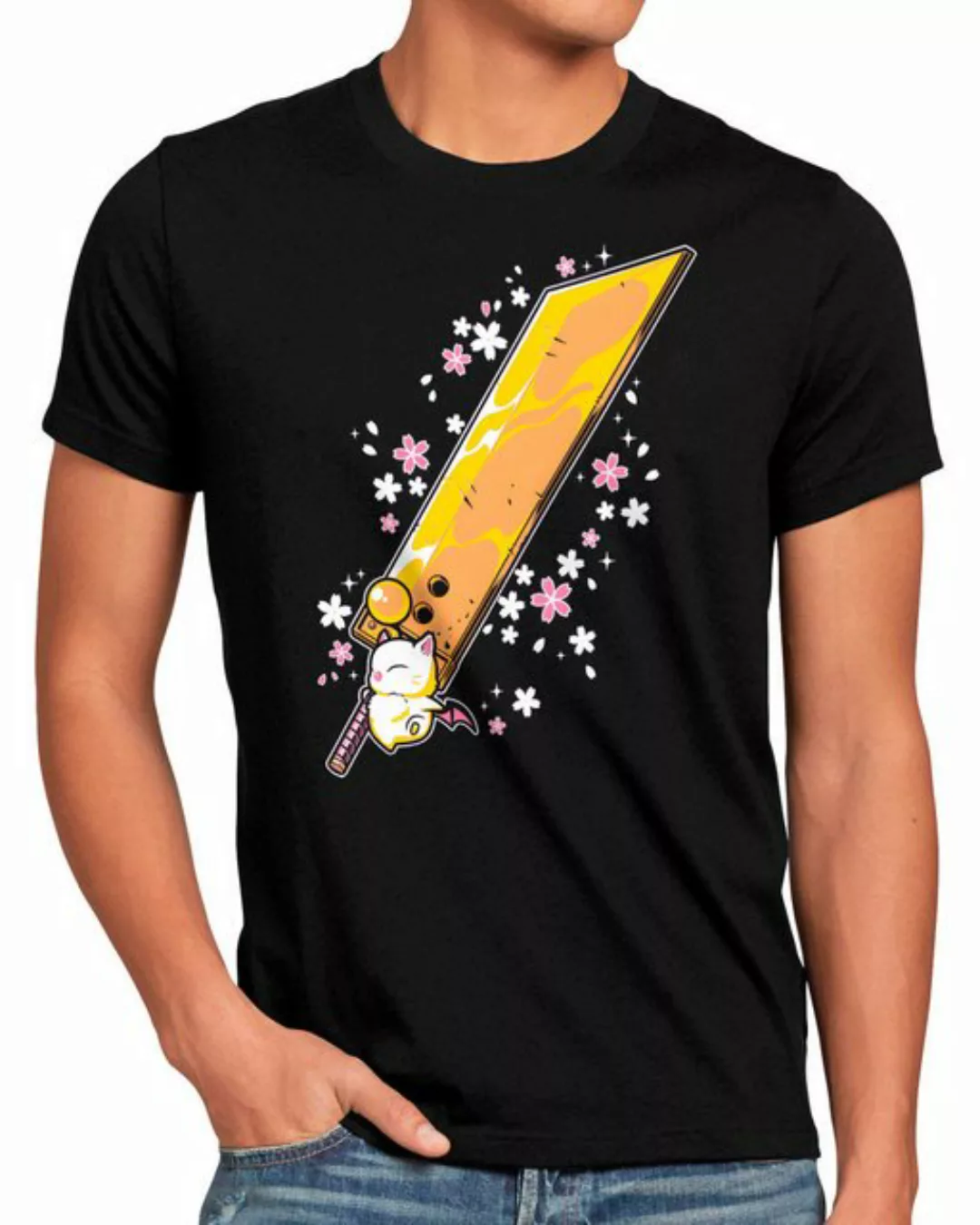 style3 T-Shirt Moogle Buster Sword final fantasy 7 VII chocobo günstig online kaufen