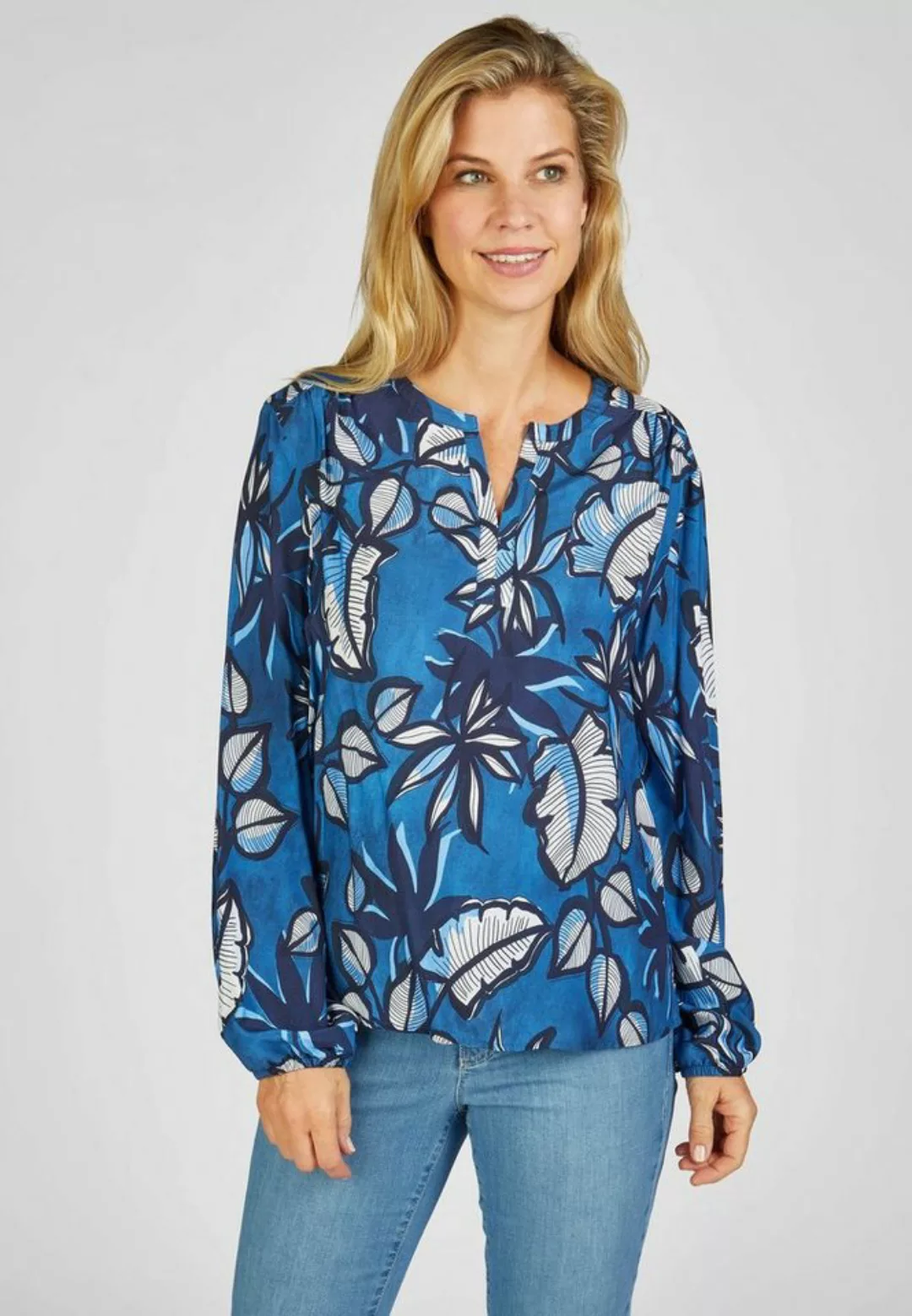 Rabe Klassische Bluse RABE Bluse mit trendigem Muster günstig online kaufen