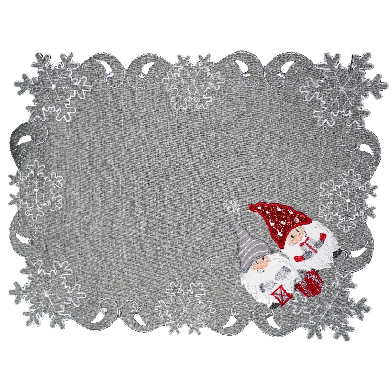 texpot Tischdecke Tischläufer Stickerei Wichtel Winter günstig online kaufen