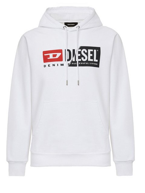 Diesel Kapuzensweatshirt Regular Fit Hoodie Weiß - S-GIRK-HOOD-CUTY 100 günstig online kaufen