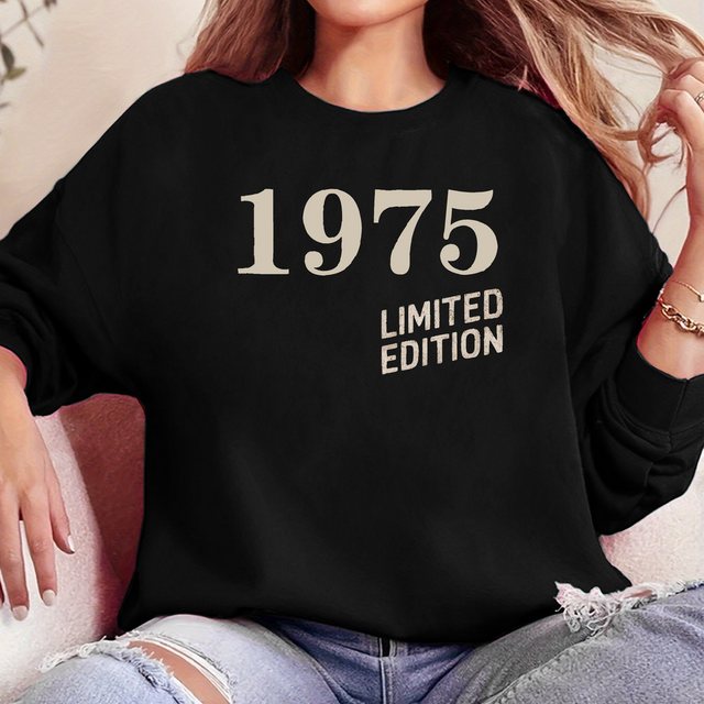 PYL Carmenpullover Damen Casual Sweatshirts mit Druck,Langarm Lose Pullover günstig online kaufen