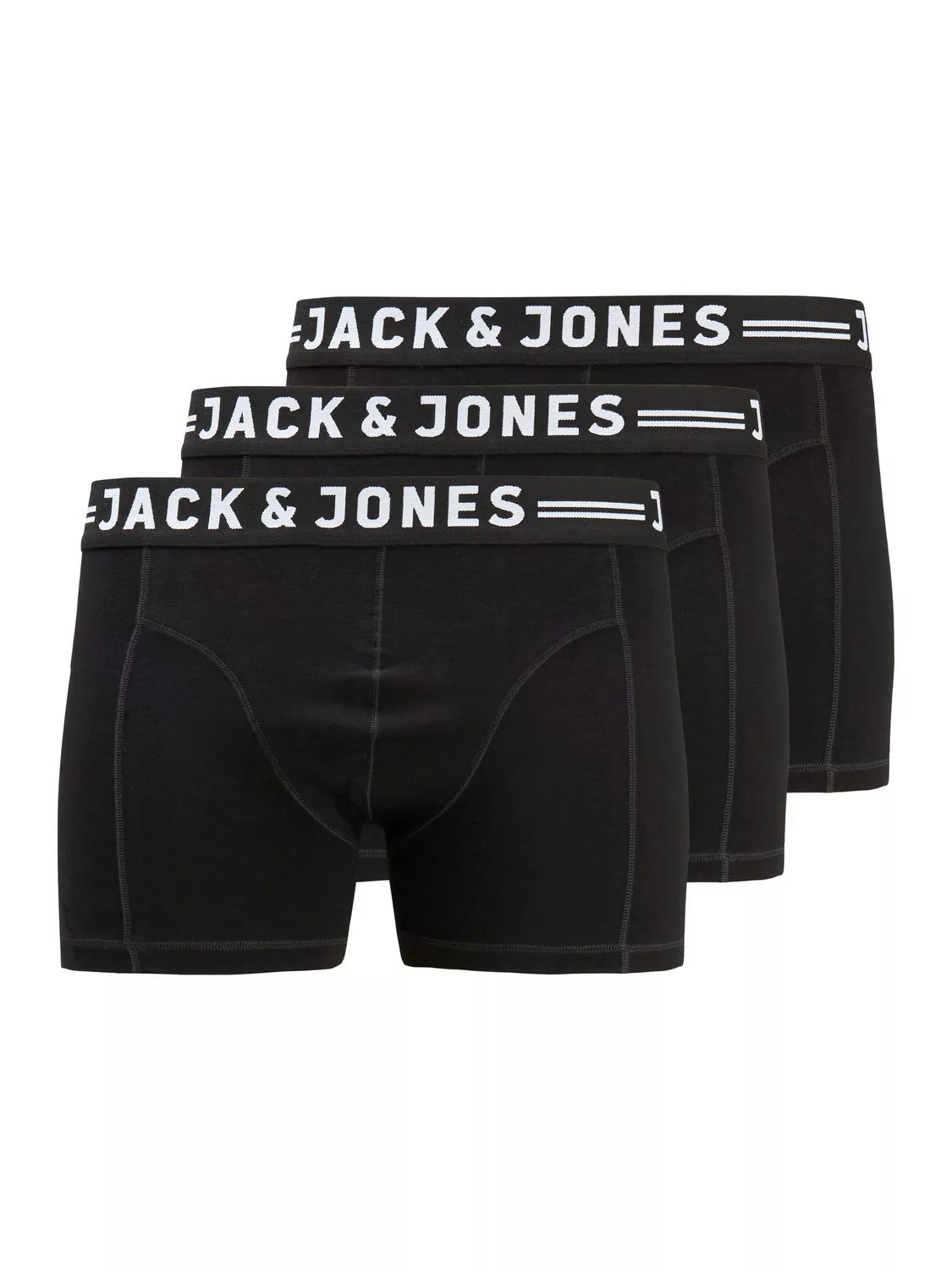 Jack & Jones 3-er Set Trunks Grau, Schwarz & Weiss günstig online kaufen