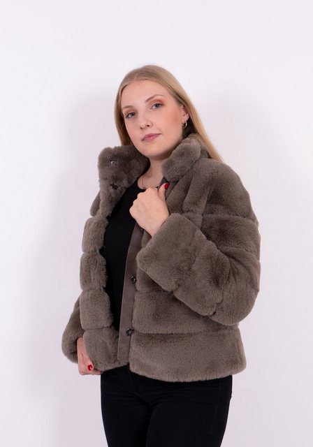 Passioni Fellimitatjacke Noelle - Basic Faux Fur Jacke günstig online kaufen