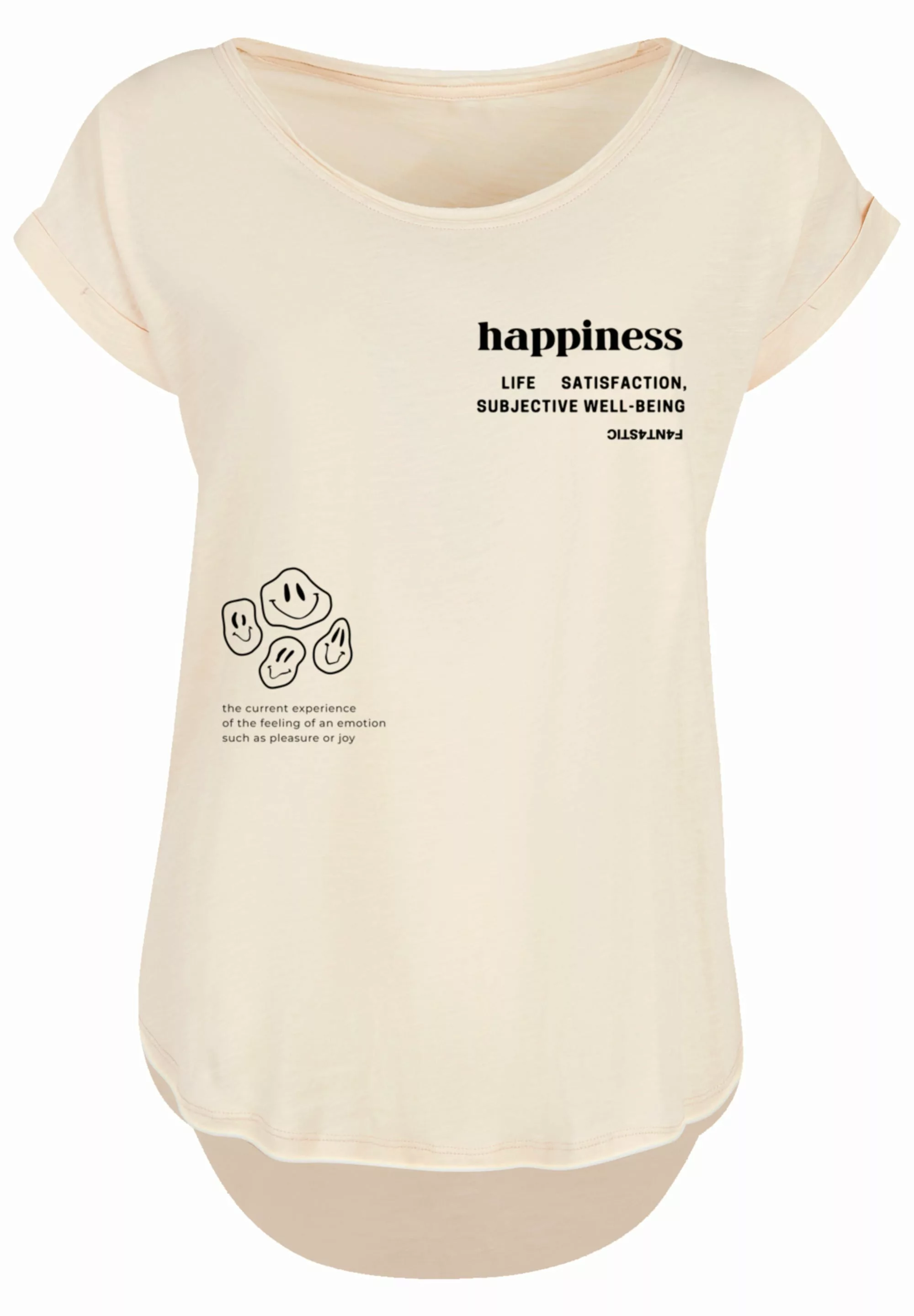 F4NT4STIC T-Shirt "PLUS SIZE happiness", Print günstig online kaufen