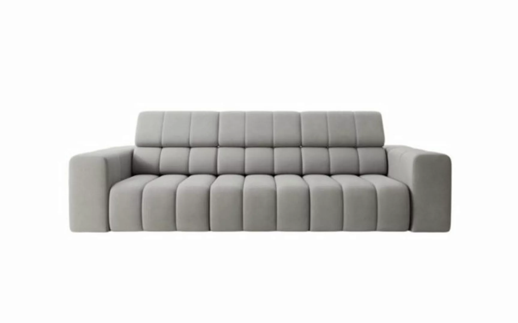 Luxusbetten24 Sofa Designer Sofa Aurora Mini, mit verstellbaren Kopfstützen günstig online kaufen