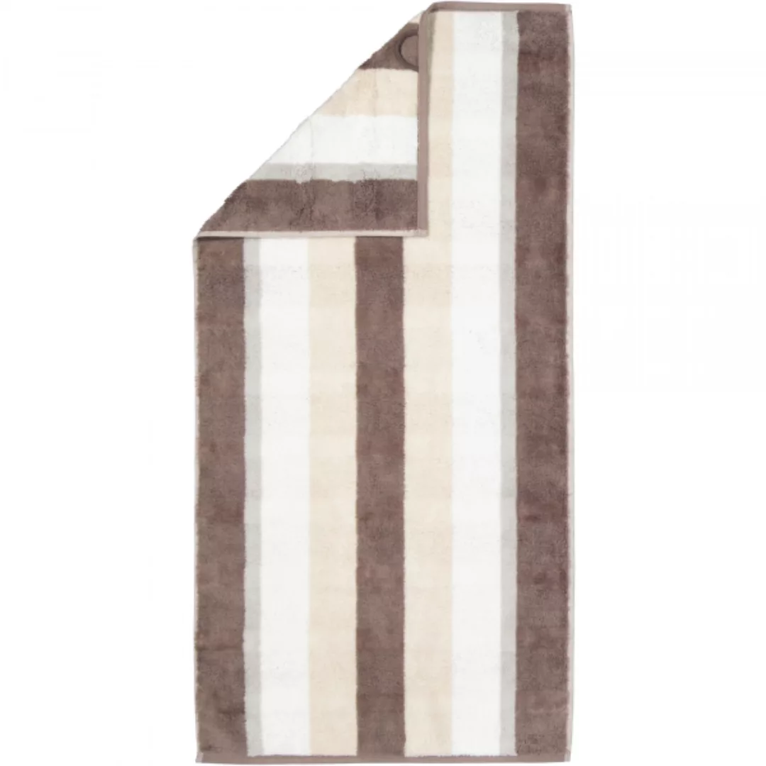 Cawö Handtücher Noblesse Stripe 1087 - Farbe: walnuss - 30 - Duschtuch 80x1 günstig online kaufen