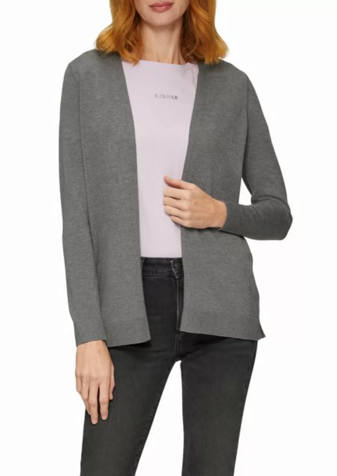 s.Oliver Cardigan - Cardigan aus Viskose-Baumwollmix - Modische Damen-Stric günstig online kaufen