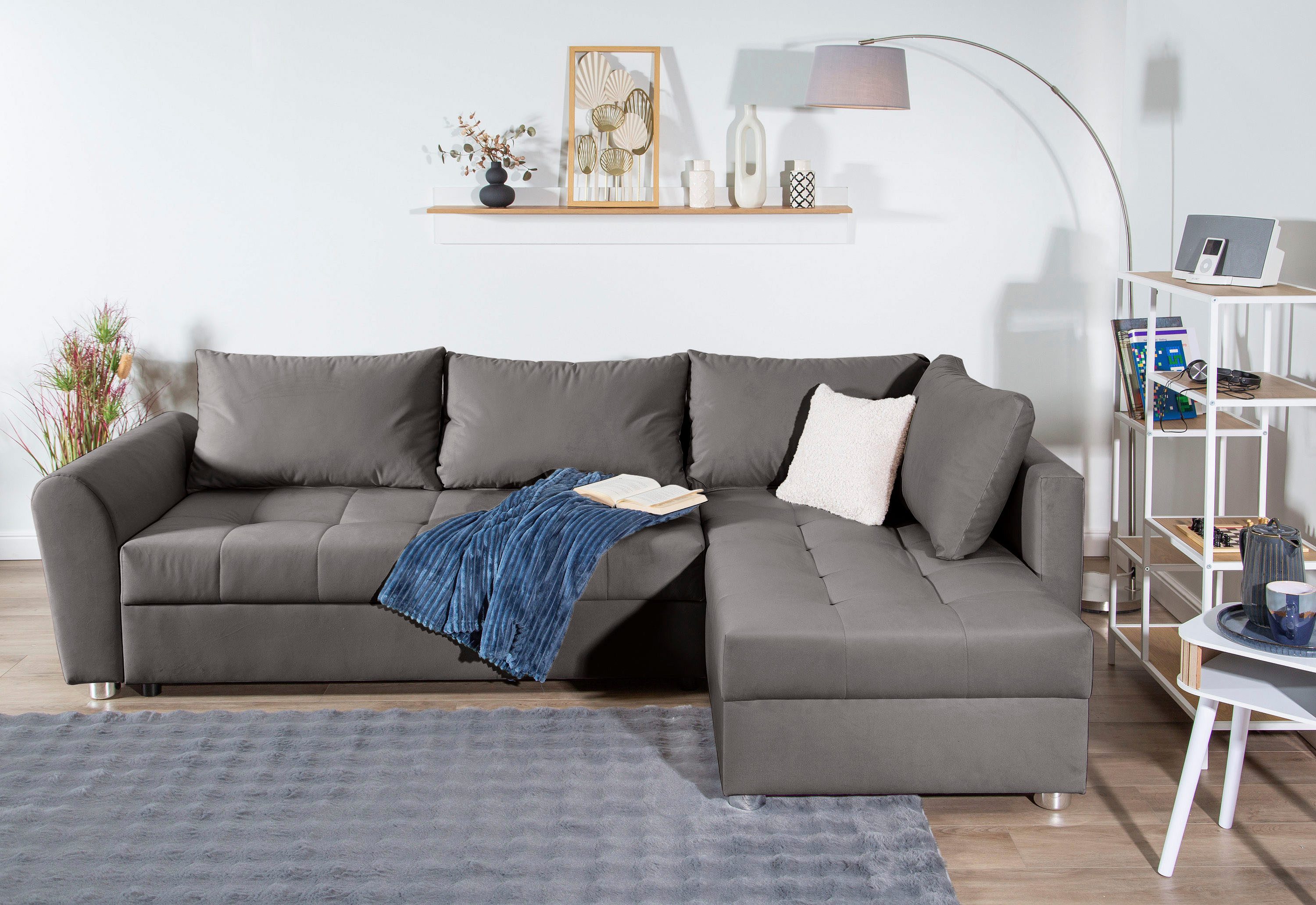 COLLECTION AB Ecksofa "JANA XL-Sofa L-Form", inkl. Bettfunktion, Bettkasten günstig online kaufen