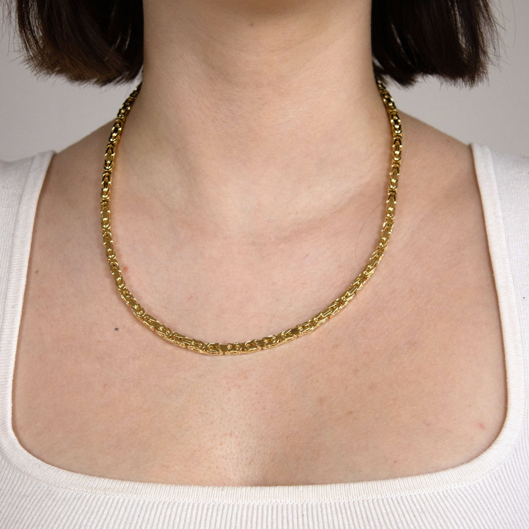 HOPLO Königskette Goldkette Königskette Länge 19cm günstig online kaufen