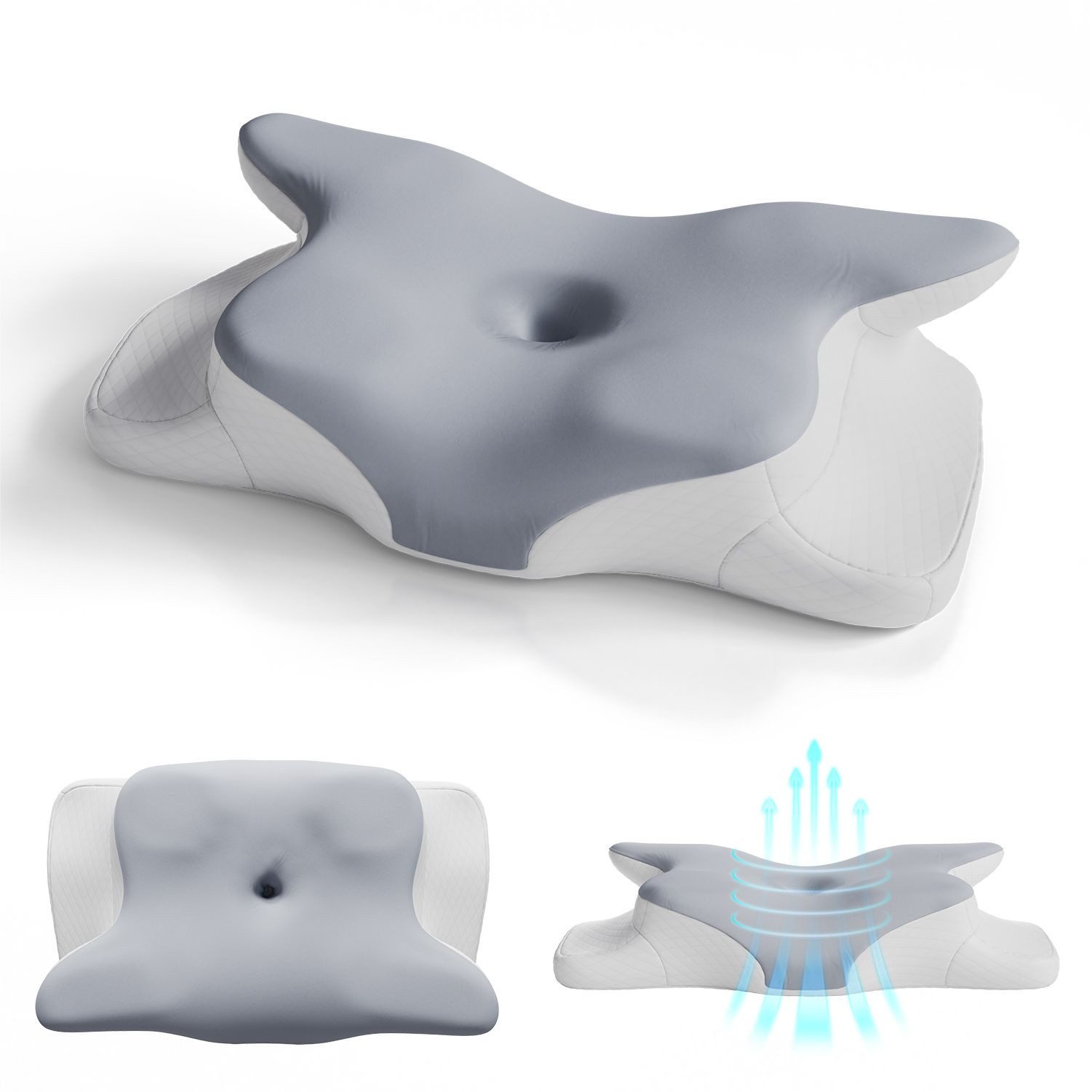 Juskys Nackenstützkissen-Set, Füllung: PU Memory Foam, günstig online kaufen