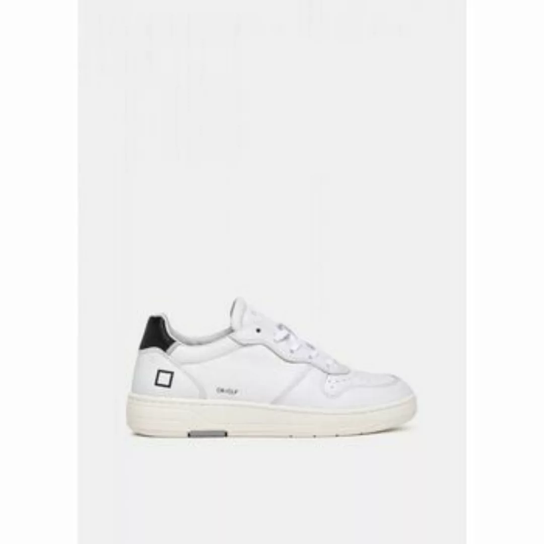 Date  Sneaker W997-CR-CA-WB COURT CALF-WHITE-BLACK günstig online kaufen