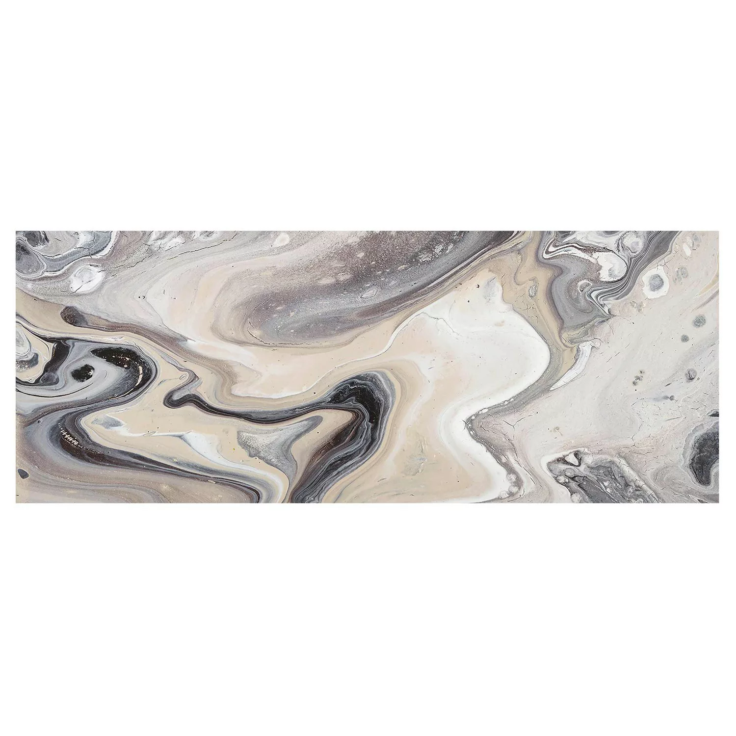 Glasbild Abstrakt - Panorama Gesteinsschmelze II günstig online kaufen
