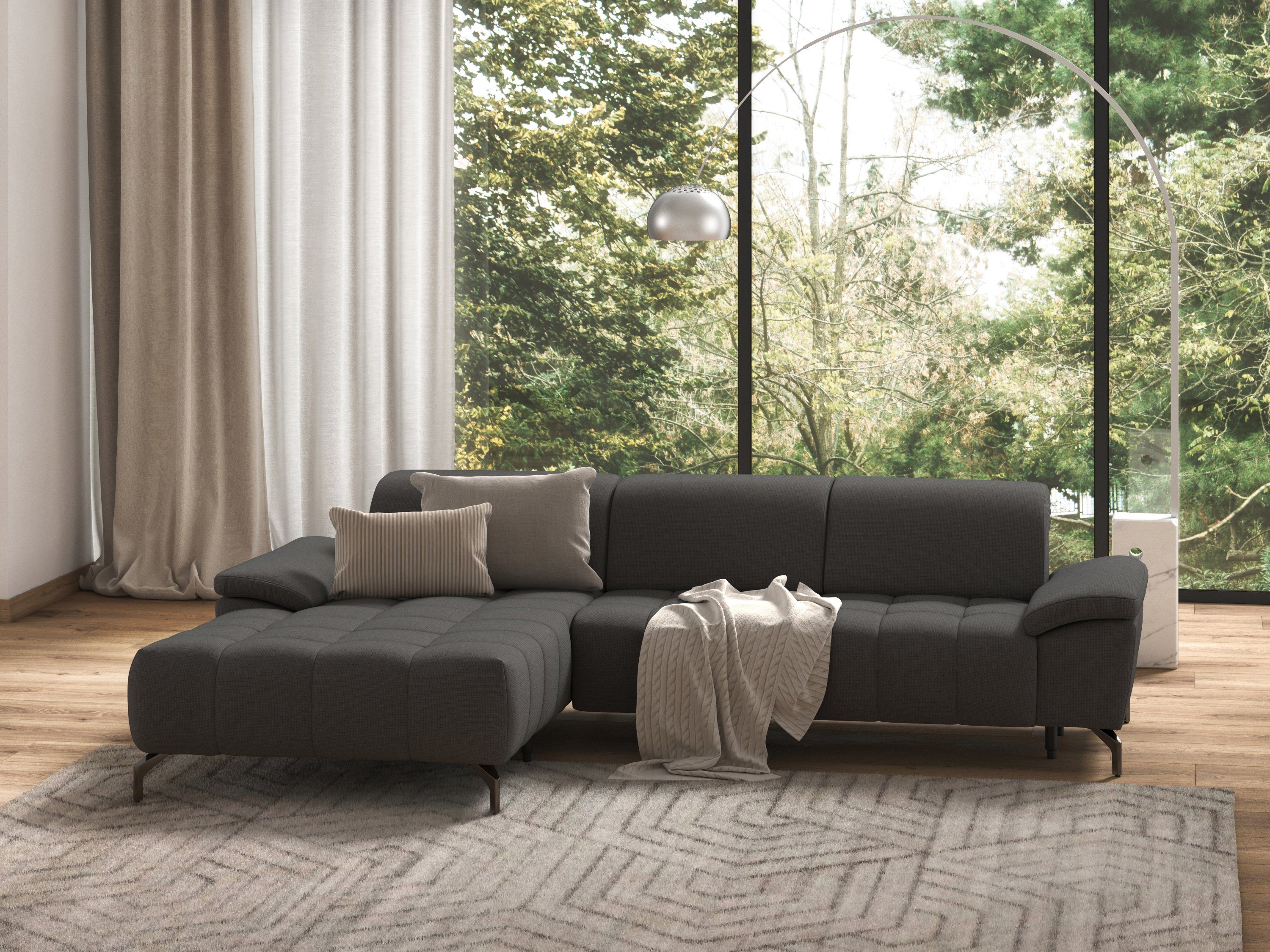 sit&more Ecksofa "Cool L-Form", wahlweise mit Kopfteilverstellung und Vorzi günstig online kaufen