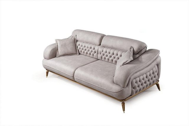 JVmoebel Sofa Dreisitzer Sofa 3 Sitzer Luxus Couchen Weiß Polster Designer günstig online kaufen