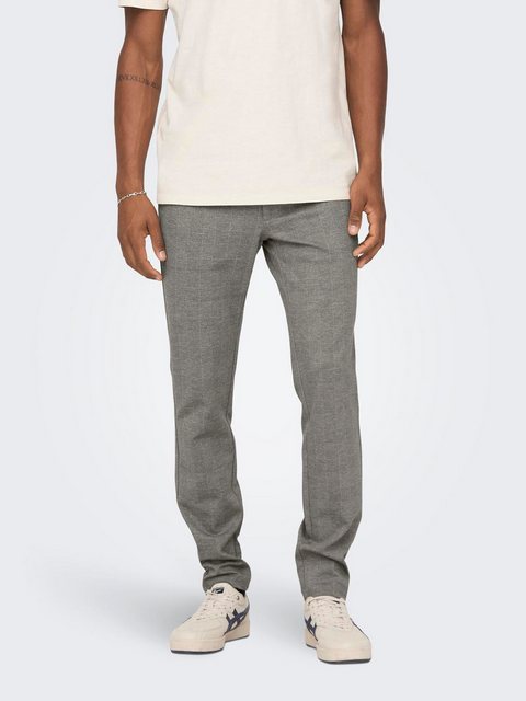 ONLY & SONS Chinohose Stoffhose Karierte Stretch Chino Trousers ONSMARK 626 günstig online kaufen