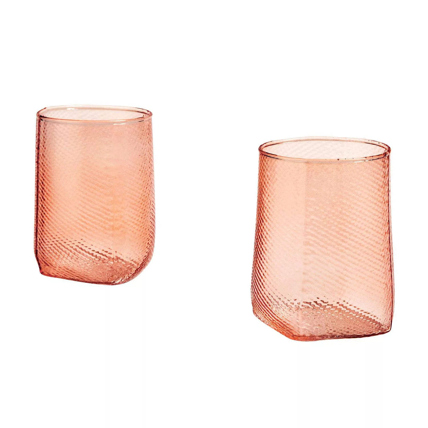 HAY - Tela Votive Teelichthalter 2er Set - nude/Glas/H 7,5cm / Ø 5,5cm günstig online kaufen