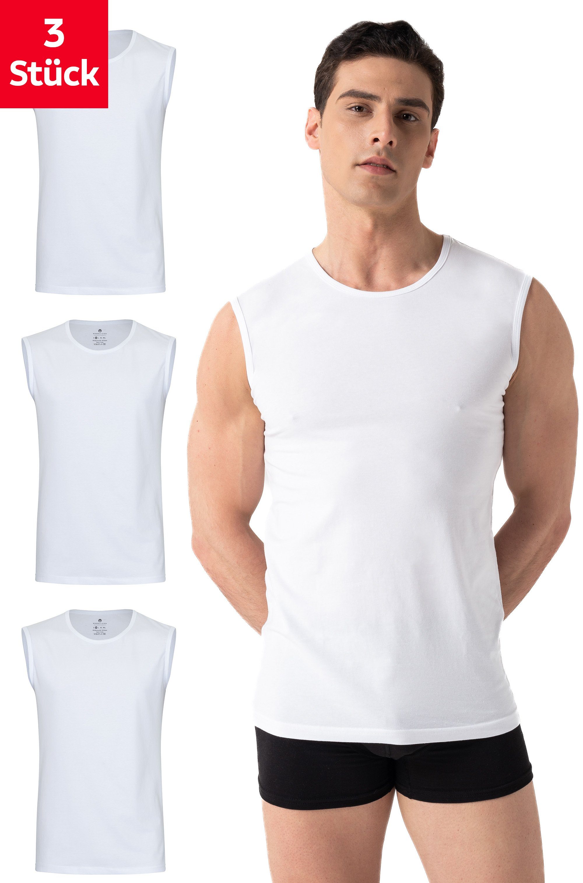 Burnell & Son Unterhemd Ärmellos Tank günstig online kaufen