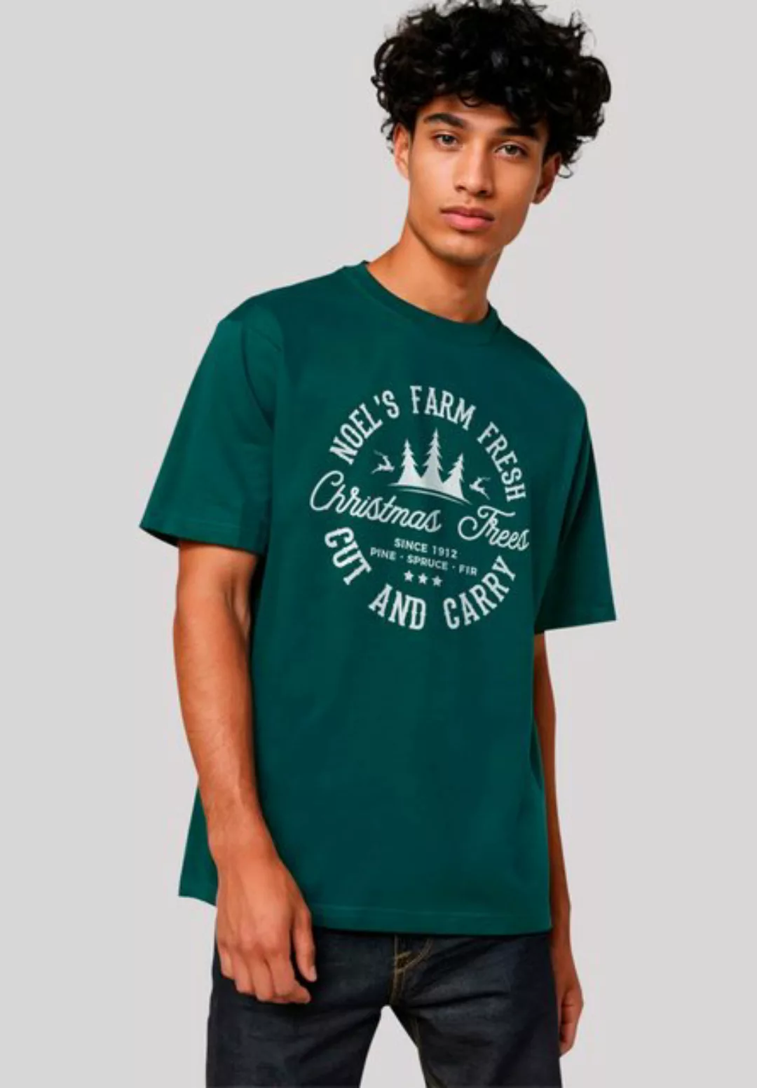 F4NT4STIC T-Shirt Weihnachts Trees Farm Retro Sign Premium Qualität günstig online kaufen